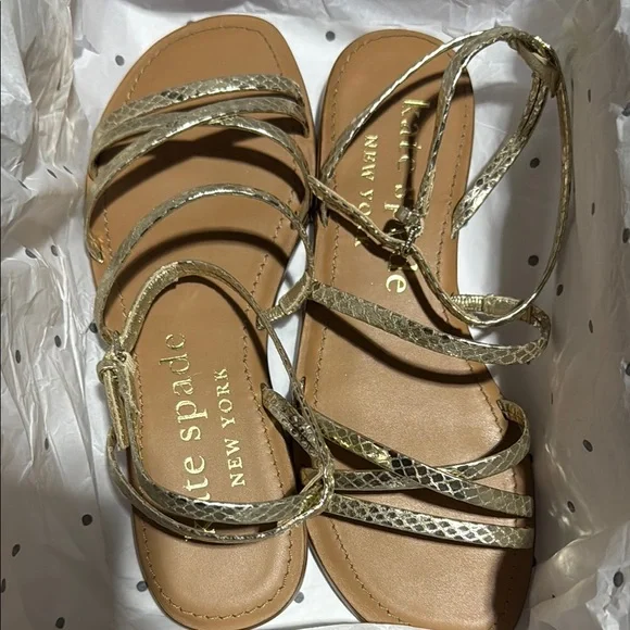 Kate Spade Pale Gold Sandals - Picture 6 of 8
